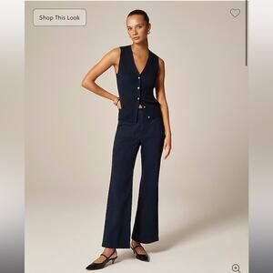J.Crew Petite Charley kickout crop pant in chino